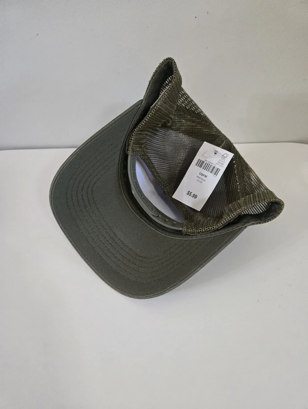 Bass Pro Shops Mesh Hat Cap Adjustable Snapback Trucker Fishing Outdoor Olive